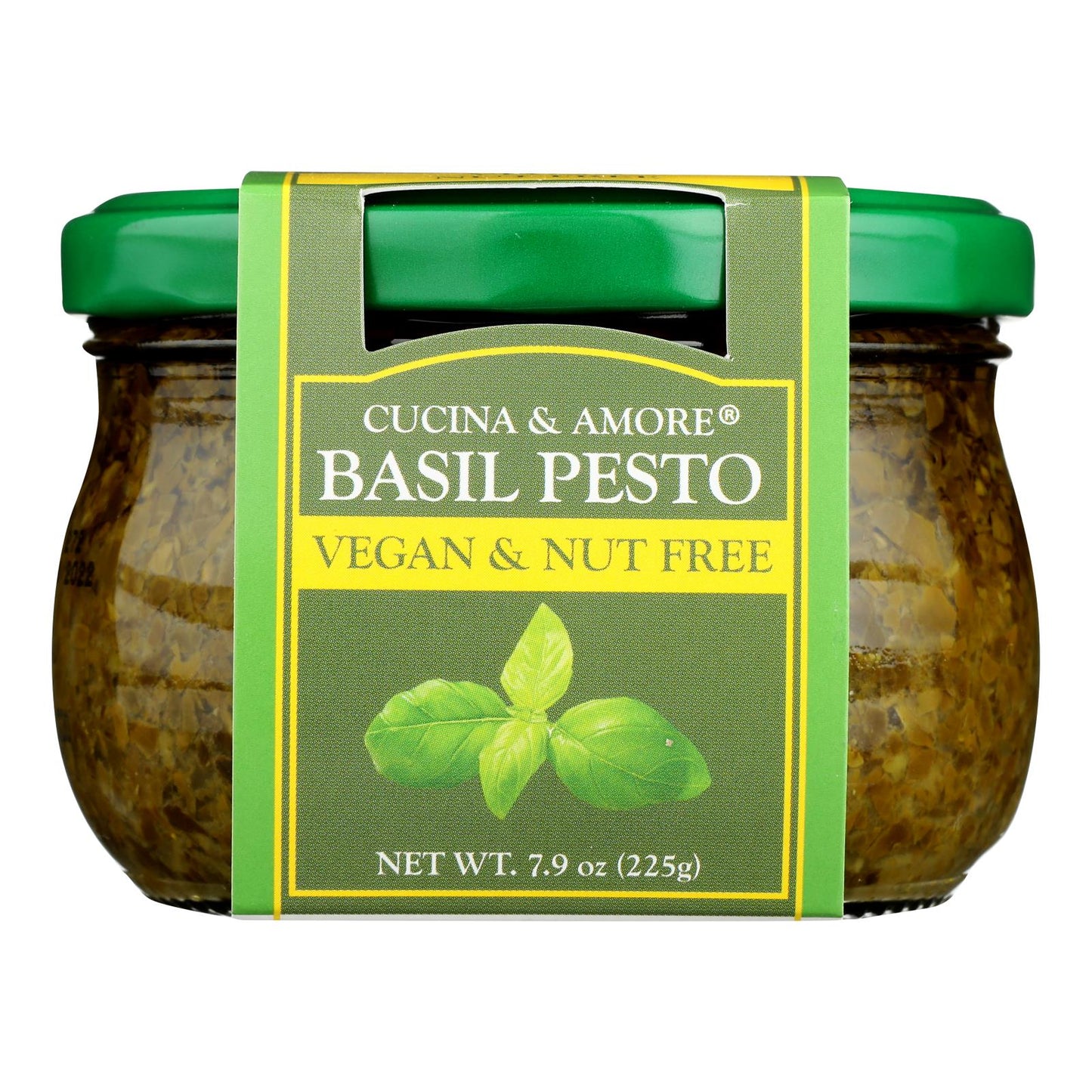 Cucina & Amore Basil Pesto Vegan/Nut-Free 6-Pack 7.9 OZ