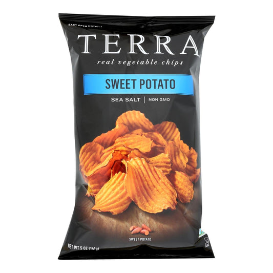 Terra Sweet Potato Chips Sea Salt - 12 Pack, 5 oz Each