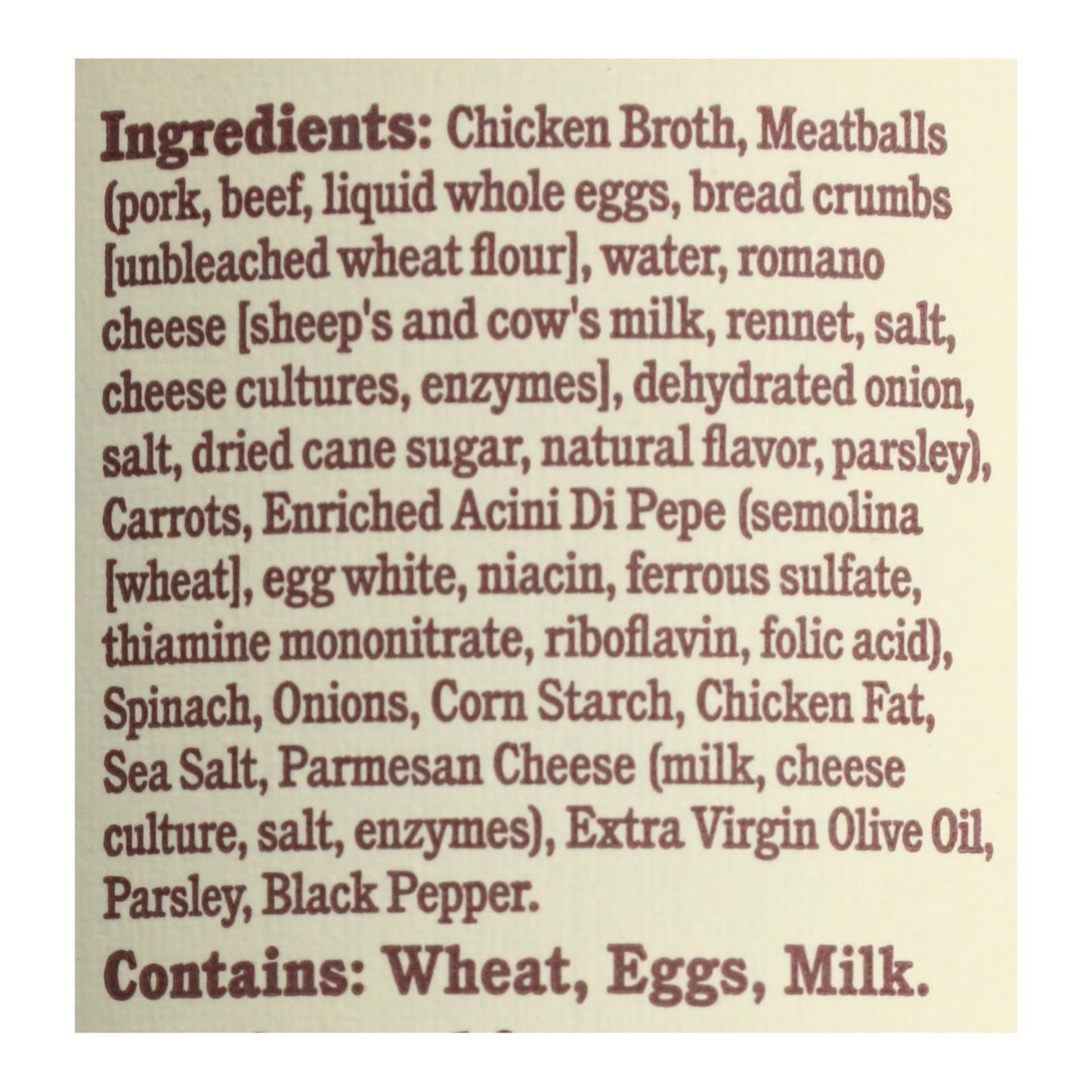 Rao's Italian Wedding Soup Case, 6-Pack, 16 OZ Each