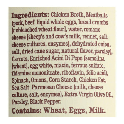 Rao's Italian Wedding Soup Case, 6-Pack, 16 OZ Each