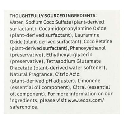 Eco Dish Soap - Bamboo Lemon, Case of 6, 25 Fl Oz Each