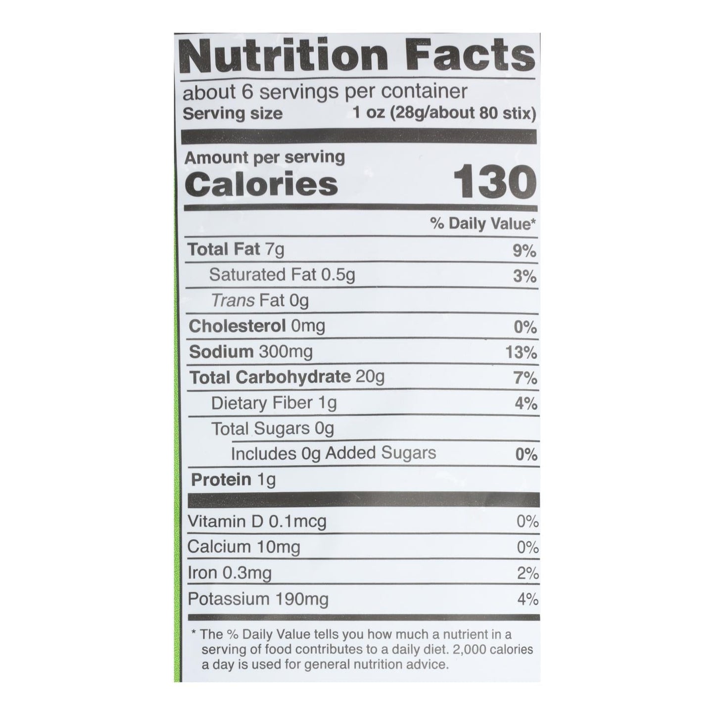 Good Health Sea Salt Veggie Stix  - Case Of 10 - 6.25 Oz