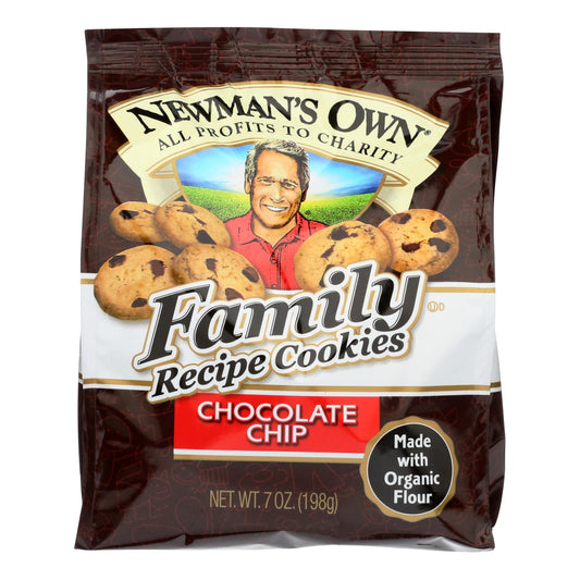 Newman's Own Organic Choc Chip Cookies, 7oz, Pack of 6