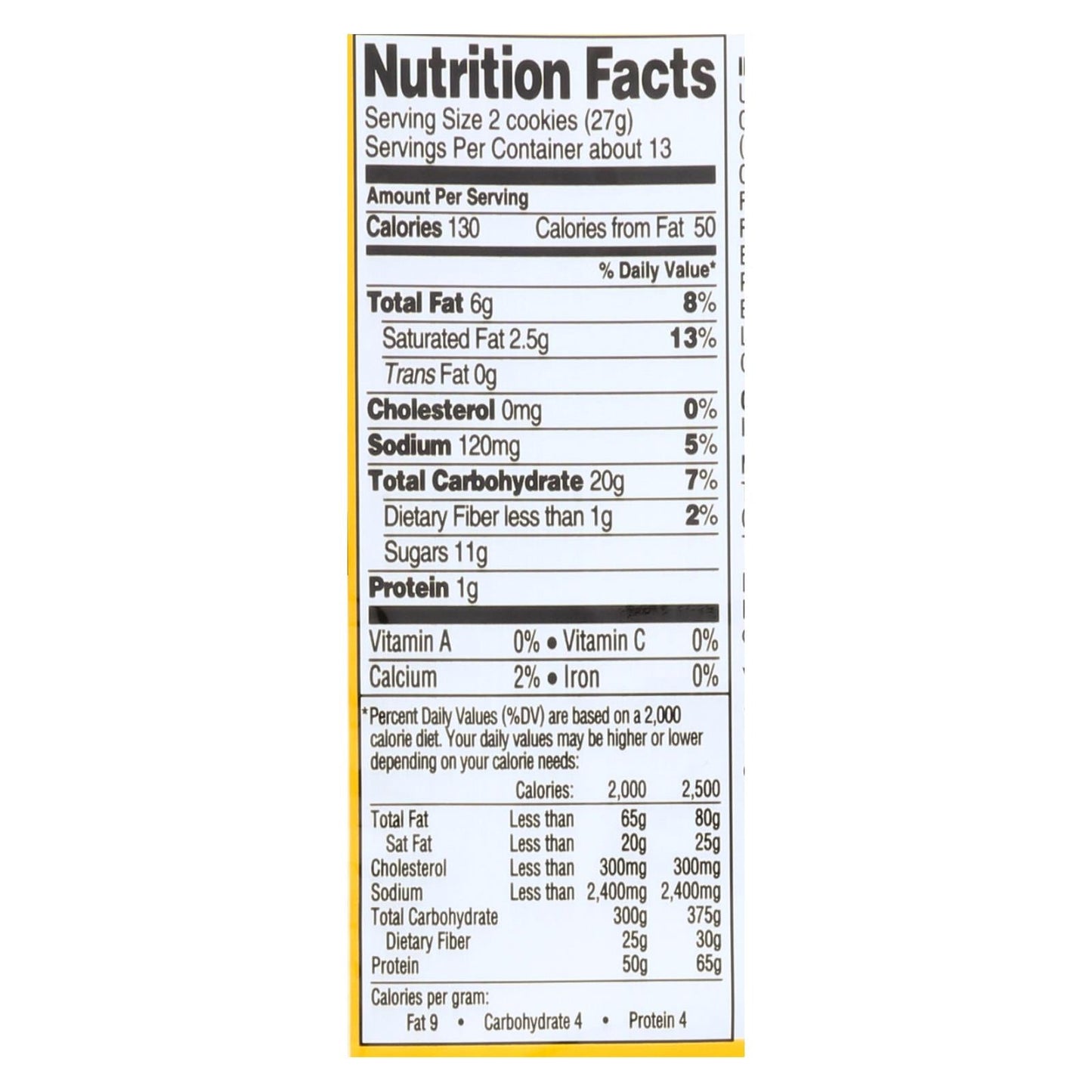 Newman's Own Vanilla Creme Cookies - 6 Pack, 13 Oz