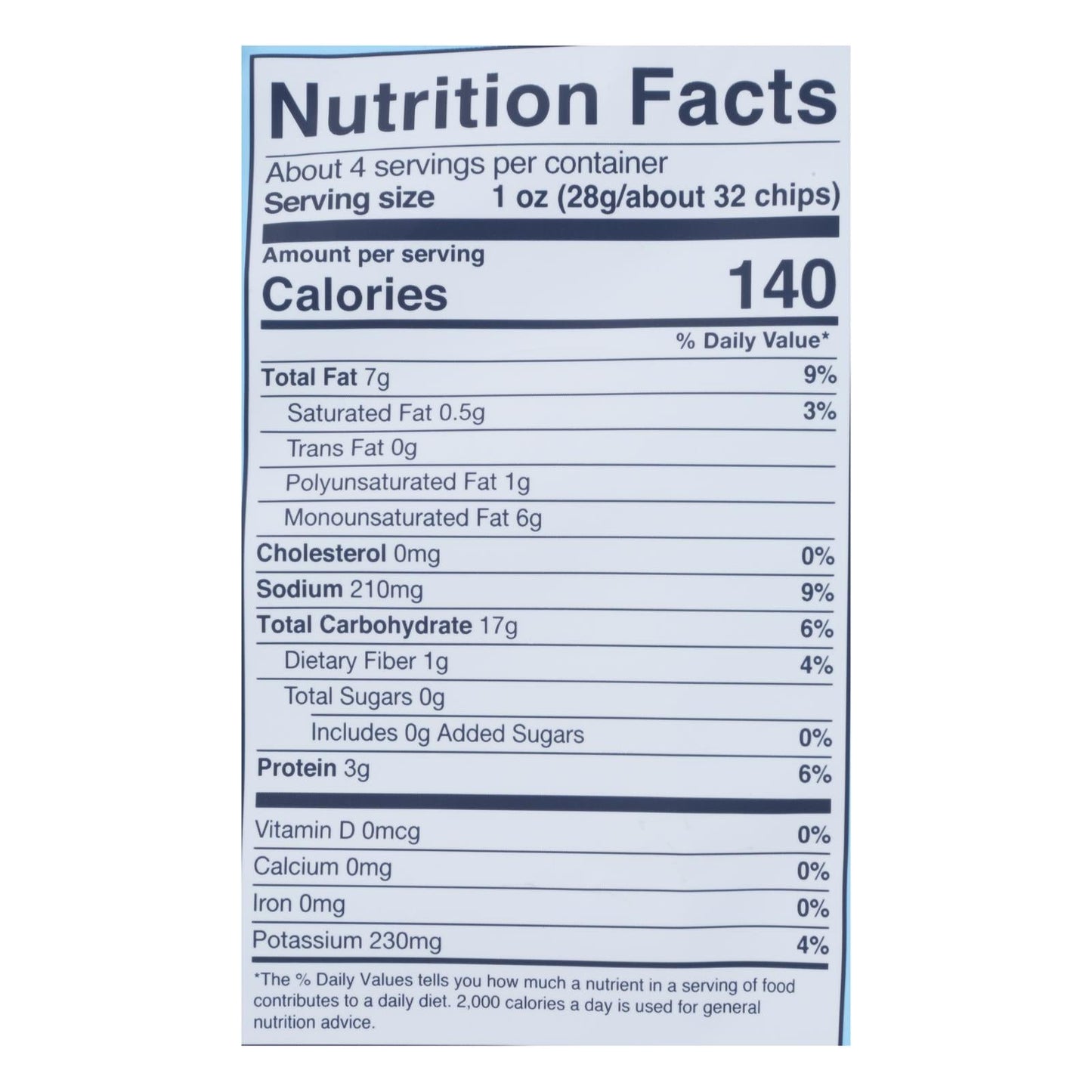 Simply 7 Lentil Chips - Sea Salt - Case Of 12 - 4 Oz.