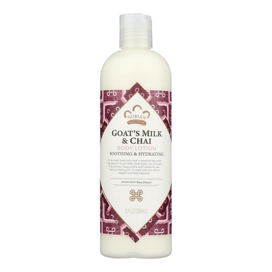 Nubian Heritage Lotion - Goats Milk And Chai - 13 Fl Oz