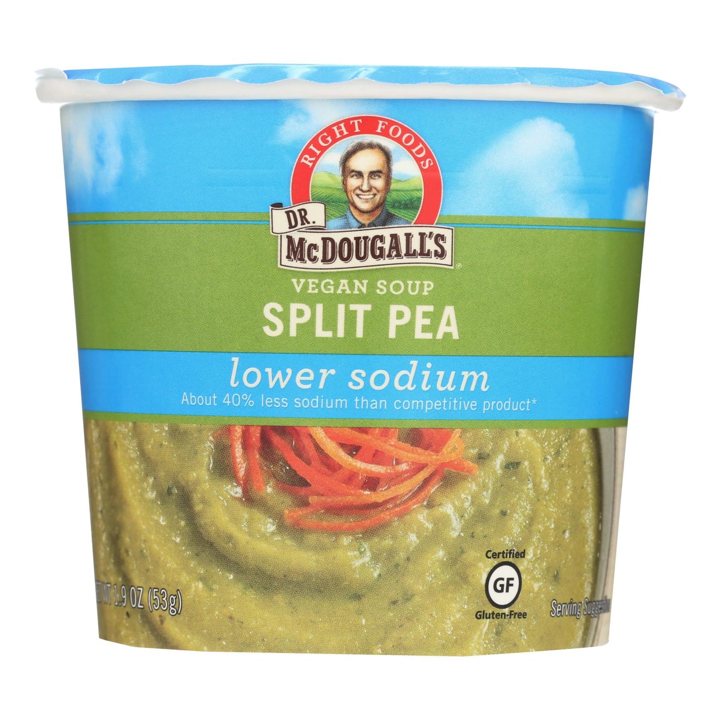 Dr. Mcdougall's Vegan Split Pea Low Sodium Soup, 6-Pack