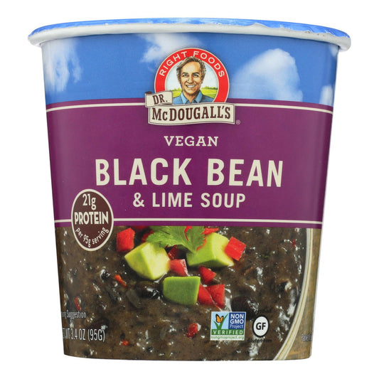 Dr. McDougall's Vegan Black Bean & Lime Soup, 6-Pack