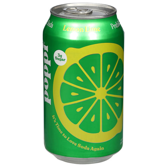 Poppi - Prebio Soda Lemon Lime - CS of 12-12 FZ