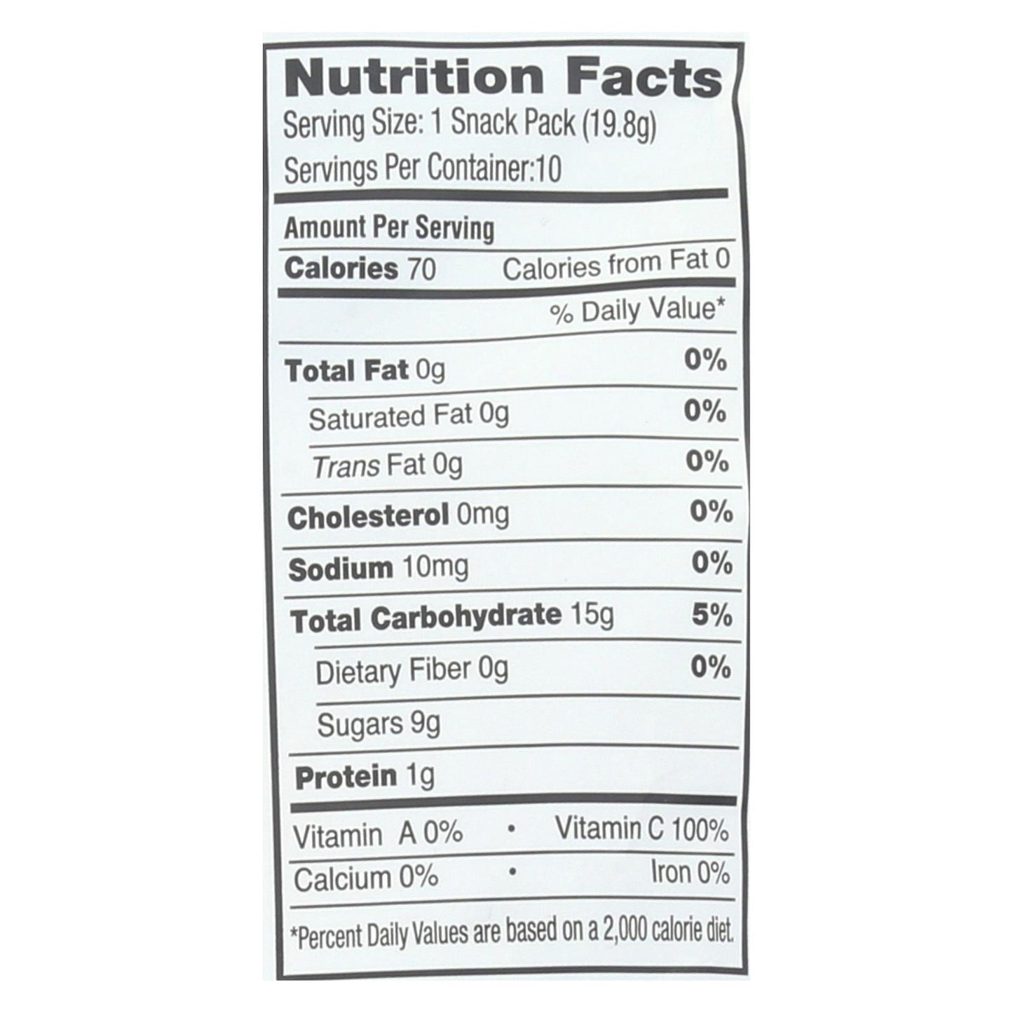 Yummy Earth Organic Gummy Bears, Snack Pack, 12x10 Count