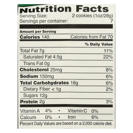 Tate's Double Chocolate Chip Cookies, 12 Pack (7 Oz Each)