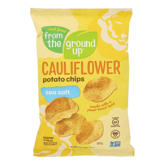 Cauliflower Chips Sea Salt - 12 Pack (3.5 Oz Each)