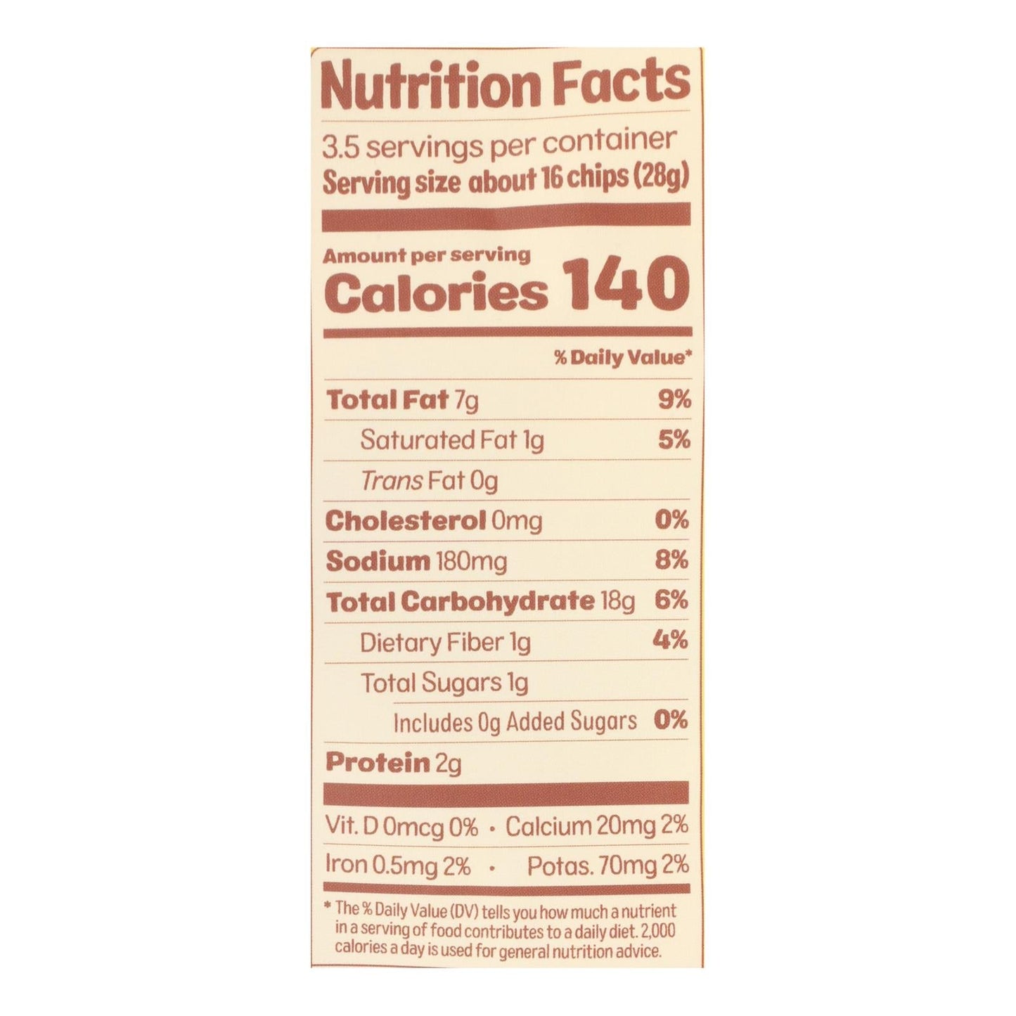 Cauliflower Chips Sea Salt - 12 Pack (3.5 Oz Each)