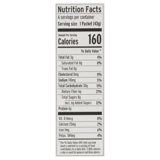 Purely Elizabeth Blueberry Oatmeal 6 Pack - 9.12 OZ Each