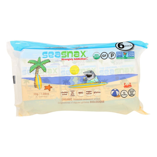 Seasnax Organic Seaweed Snack - Original - 12 Pack