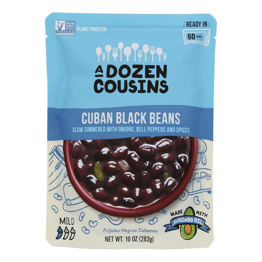 A Dozen Cousins Cuban Black Beans - 6 Pack, 10 Oz Each
