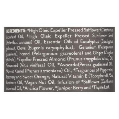 Peppermint Rosemary Muscle Comfort Oil, Organic 4 Oz