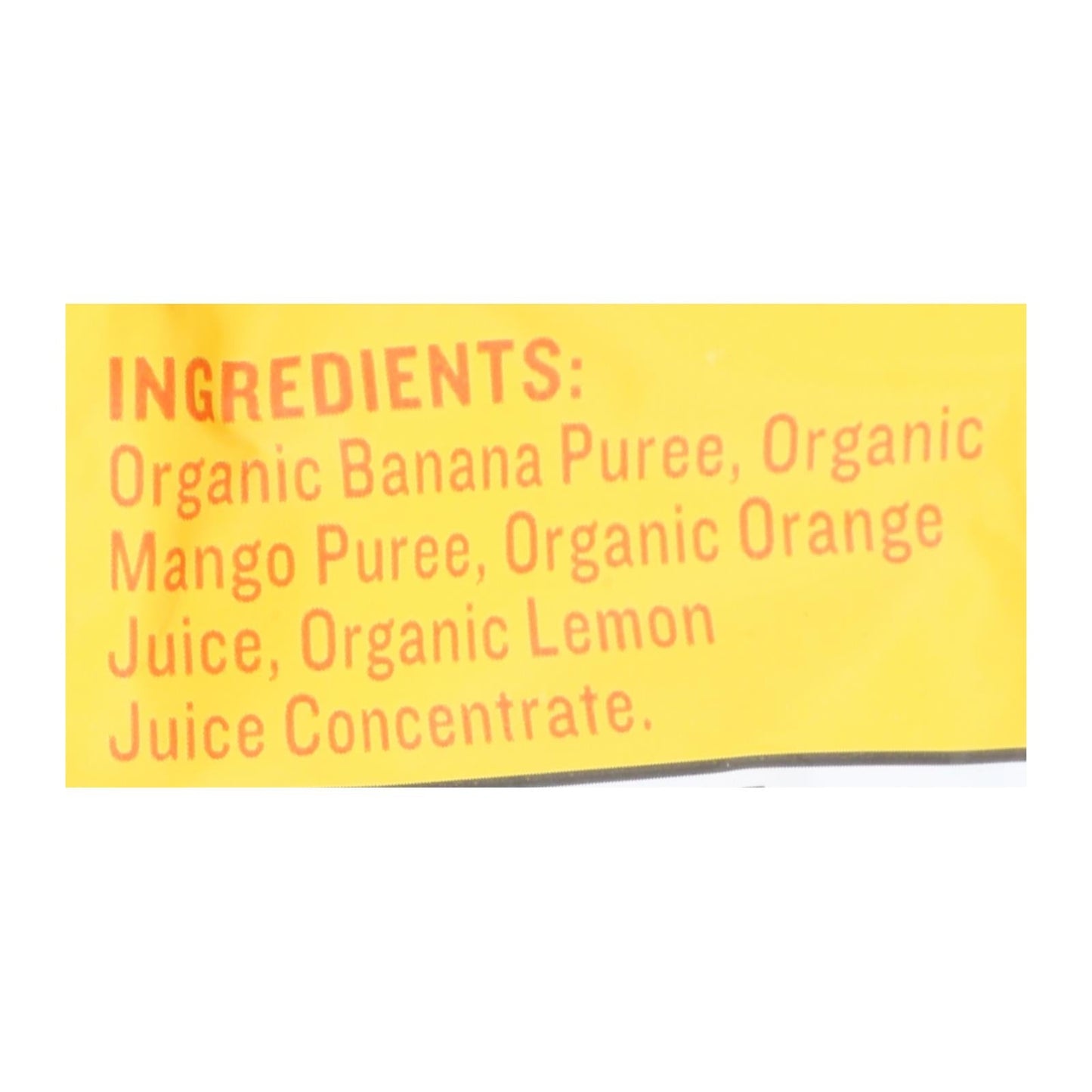 Peter Rabbit Organics Fruit Snacks - Mango Banana And Orange - Case Of 10 - 4 Oz.
