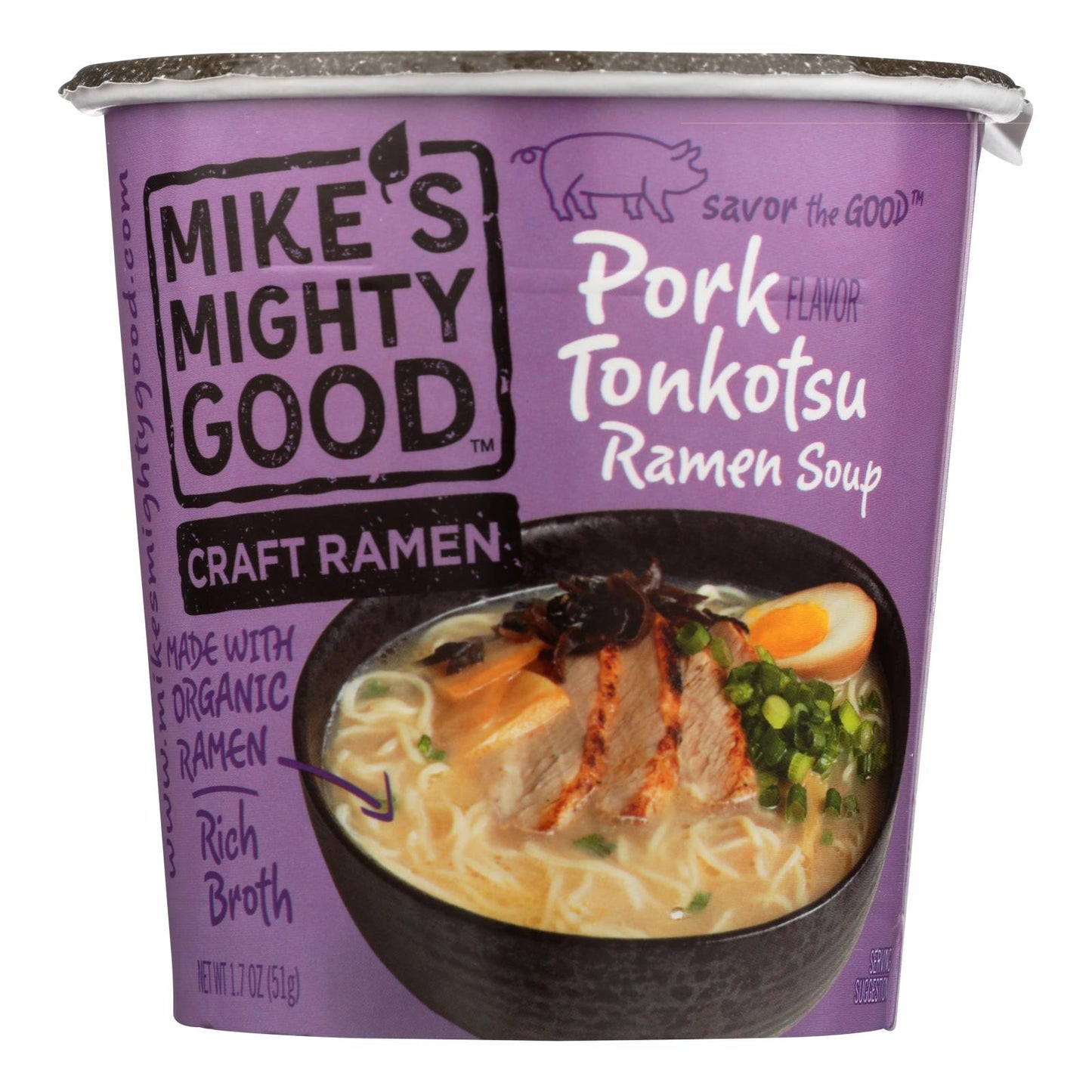 Mike's Pork Tonkotsu Ramen Soup - 6 Pack, 1.7 Oz Each