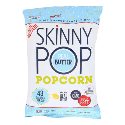 Skinnypop Real Butter Popcorn - 12 Pack - 4.4 Oz
