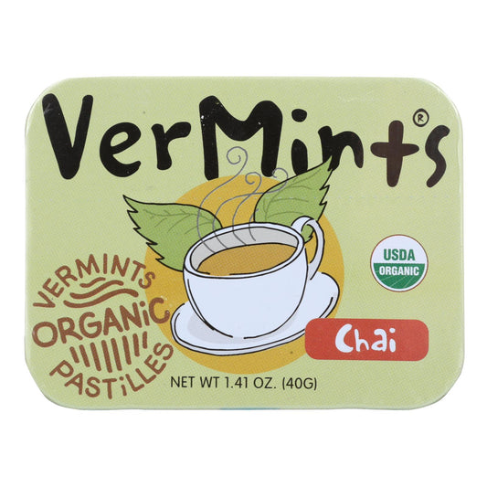 Vermints Chai Pastilles - Natural 1.41 Oz, Pack of 6