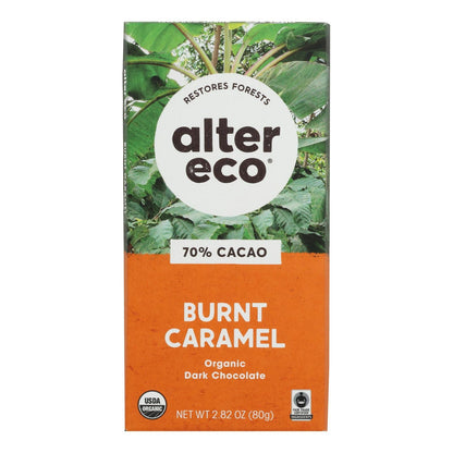 Alter Eco Organic Dark Salted Caramel Chocolate, 12 Pack