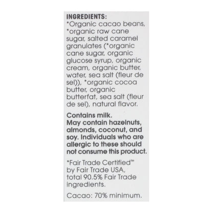 Alter Eco Organic Dark Salted Caramel Chocolate, 12 Pack