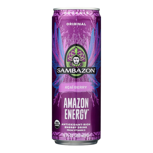 Sambazon Organic Amazon Energy Drink, Original, 12 Pack