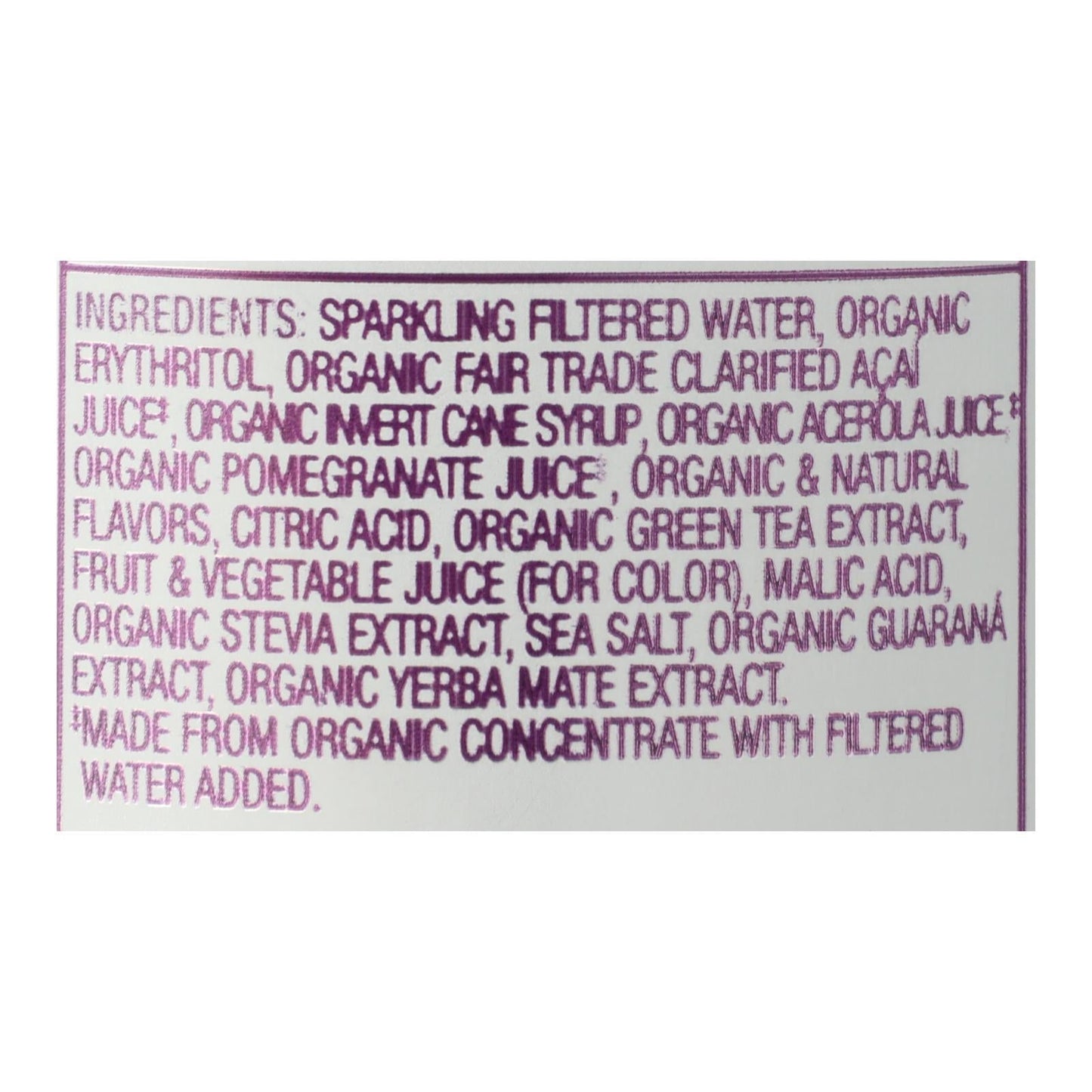 Sambazon Organic Low-Cal Amazon Energy Drink, 12-Pack