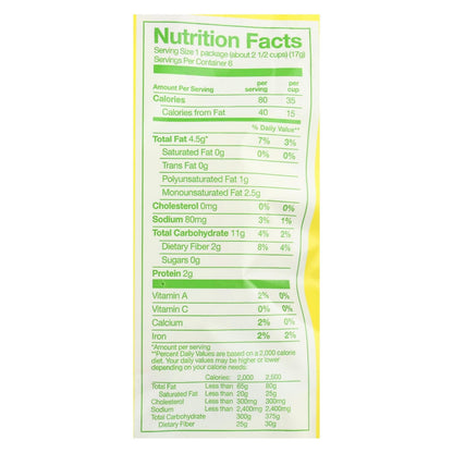 Boomchickapop Sea Salt Popcorn, 4-Pack, 6/.6 oz Bags