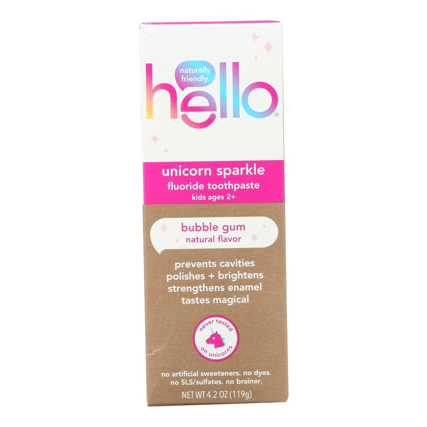 Hello Kids Unicorn Fluoride Toothpaste, 4.2 oz
