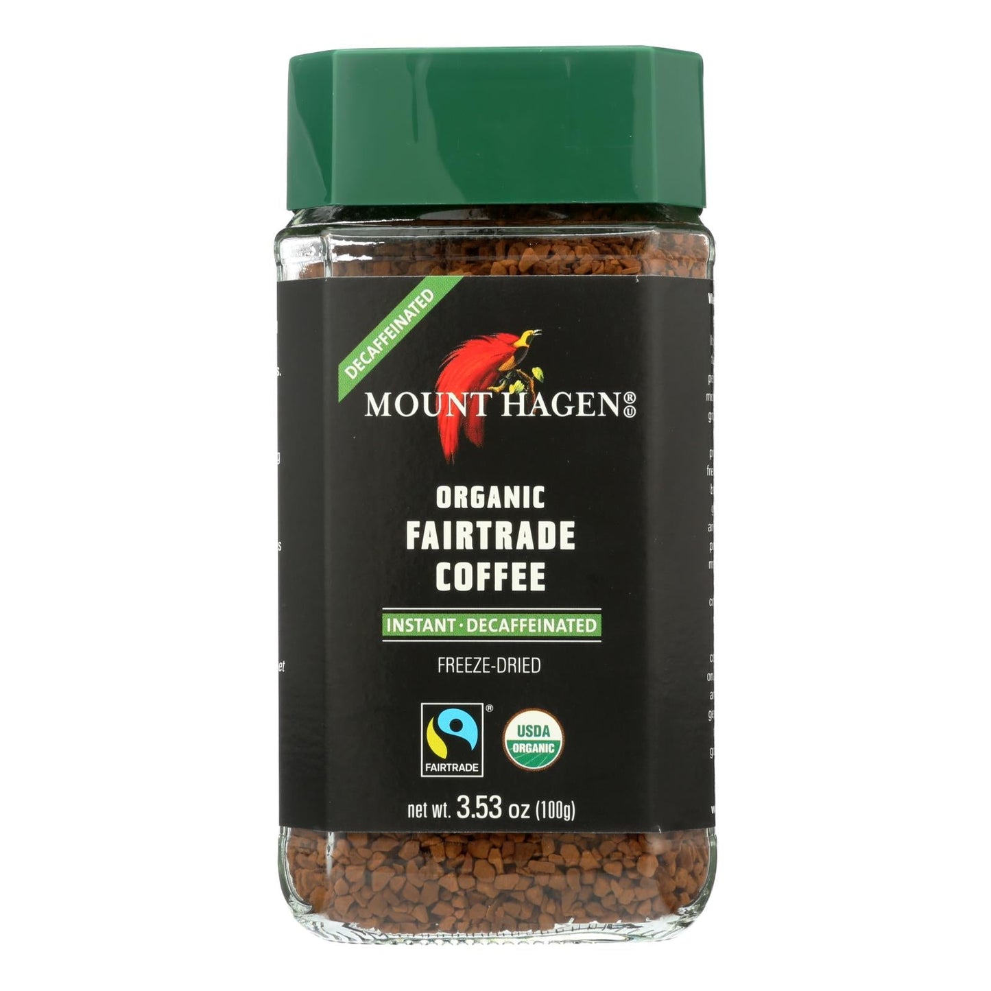 Mount Hagen Organic Decaf Instant Coffee, 6-Pack, 3.53 Oz