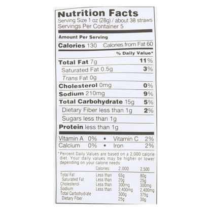 Veggie Straws Sea Salt - 12 Pack, 5 Oz Each