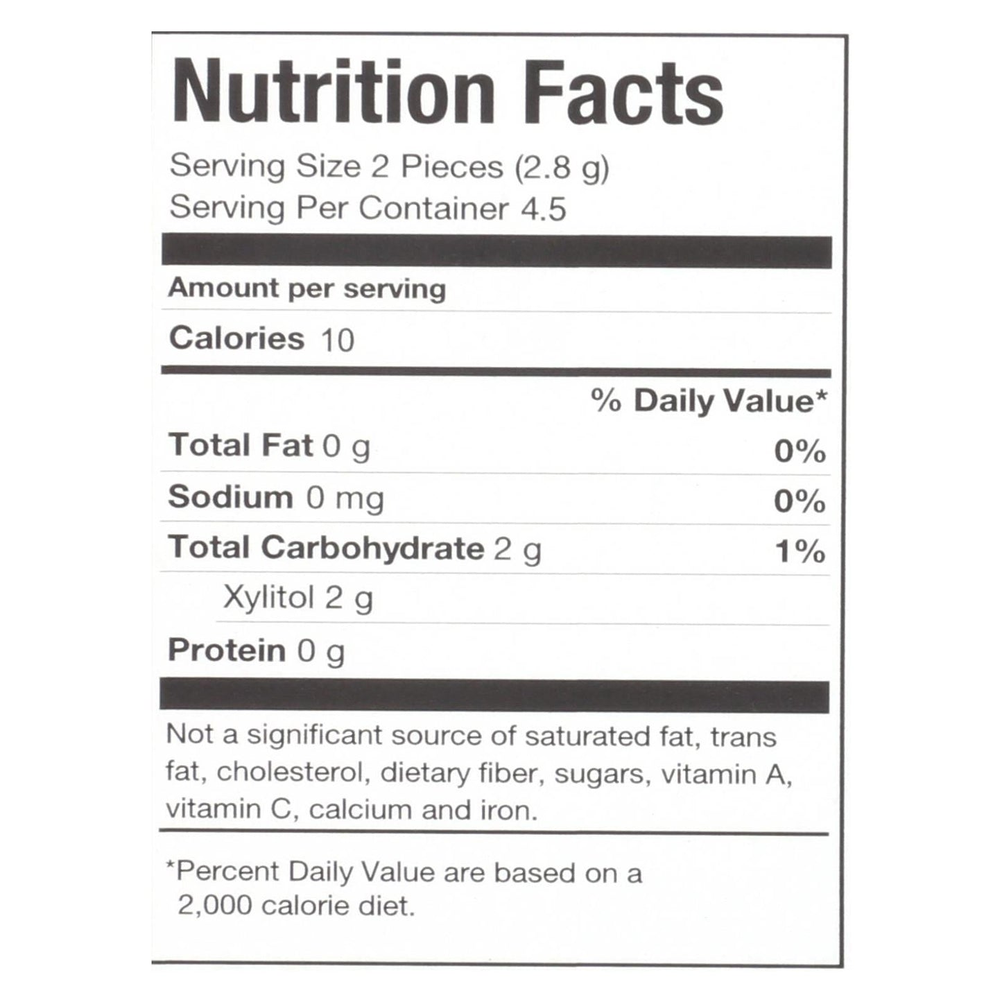 Pur Gum Peppermint - Aspartame Free, 9pcs, Case of 12