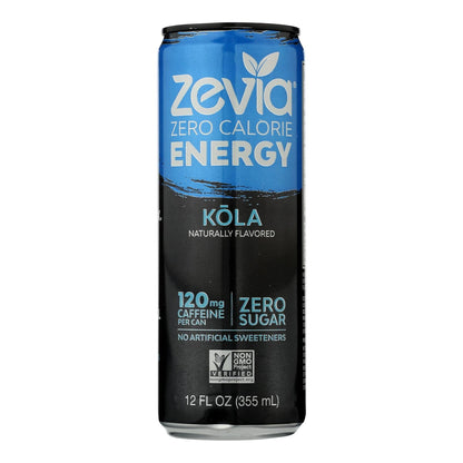 Zevia Zero Calorie Cola Energy Drink, 12-Pack, 12 fl oz