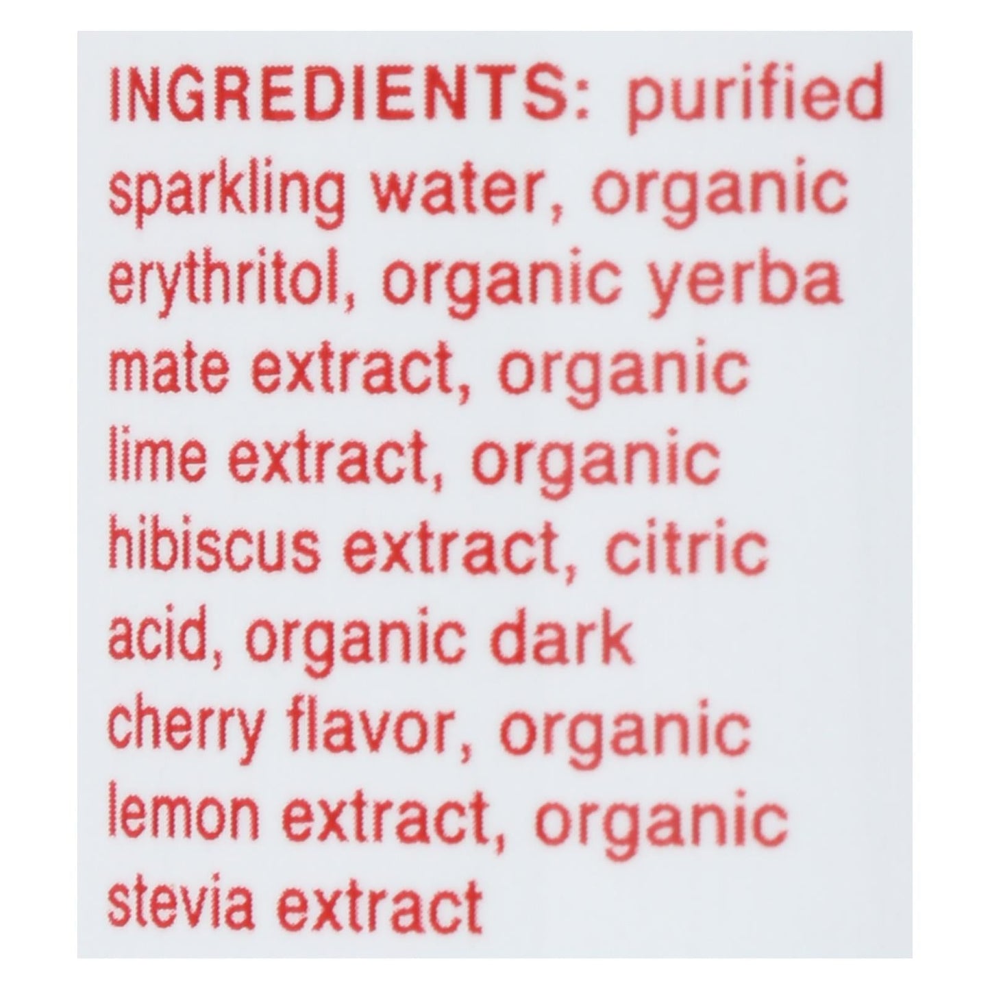 Clean Cause - Yrba Sparkling Cherry Lime - Case of 12-16 FZ