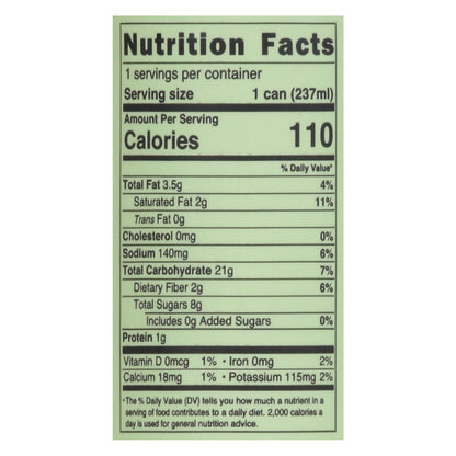 Pop & Bottle - Grn/tea Matcha Latte - Case Of 12-8 Fz