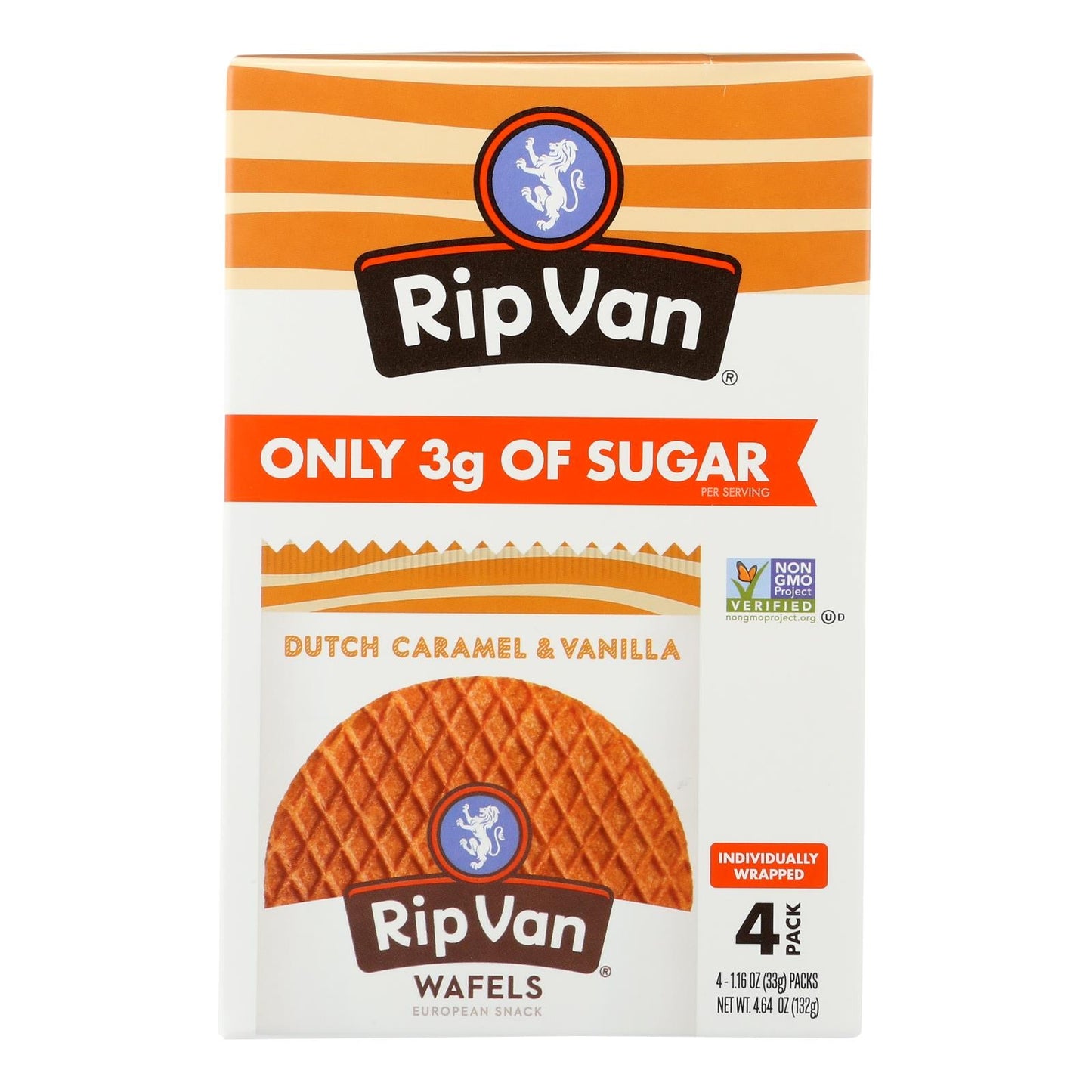 Vanilla Caramel Wafels 4pk - Case of 12 (4.64 oz each)