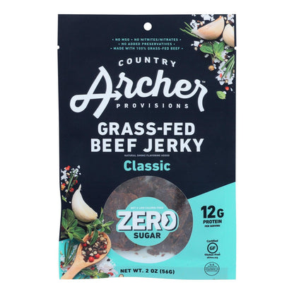 Country Archer Zero Sugar Beef Jerky 12-Pack, 2 oz Each