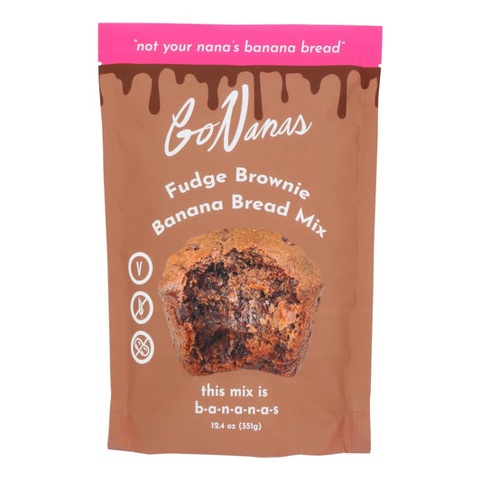Gonanas Banana Bread Fudge Brownie - 6 Pack, 12.4 oz