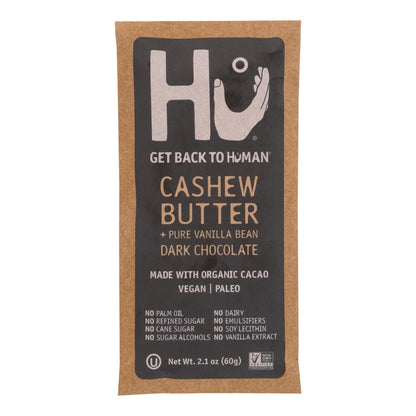Hu Dark Chocolate Cashew Vanilla Bars - 12 Pack