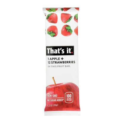 That's It Apple & Strawberry Fruit Bars, 12-Pack, 1.2 oz