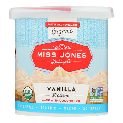 Miss Jones Organic Vanilla Frosting - Case of 6, 320g