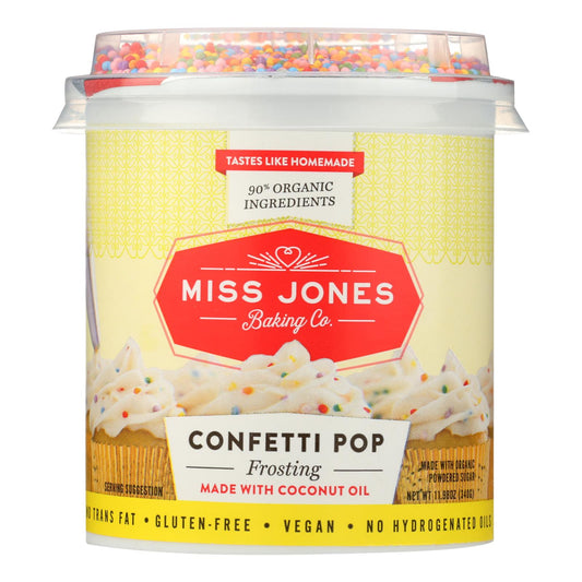 Miss Jones Confetti Pop Frosting - 6 Pack, 11.98 Oz