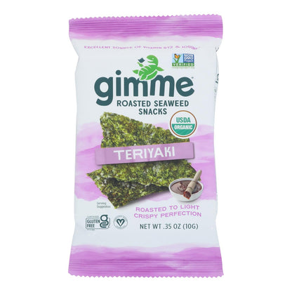 Gimme Organic Roasted Teriyaki - Case Of 12 - 0.35 Oz.