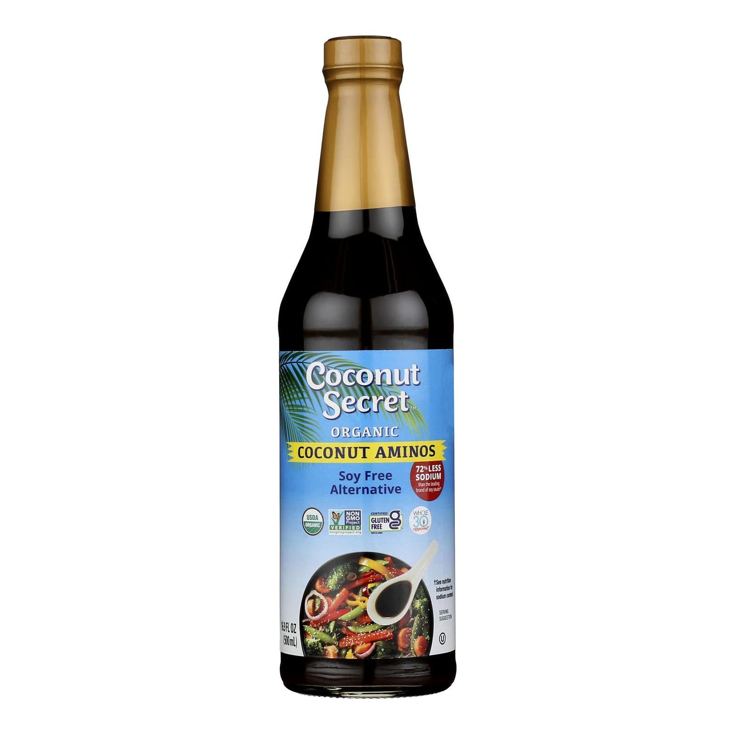 Coconut Secret Coconut Seasoning Sauce, 16.9 Fl Oz, 6-Pack