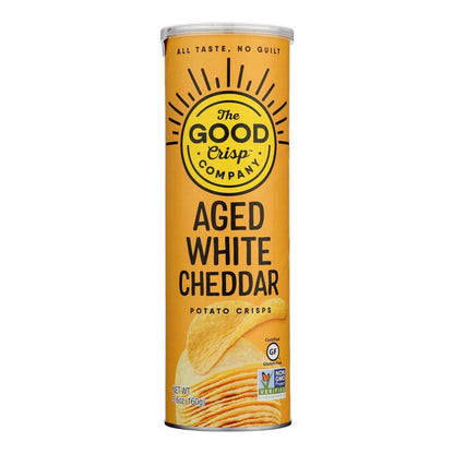 Good Crisp Potato Crisps Aged White Cheddar, 8 Pack