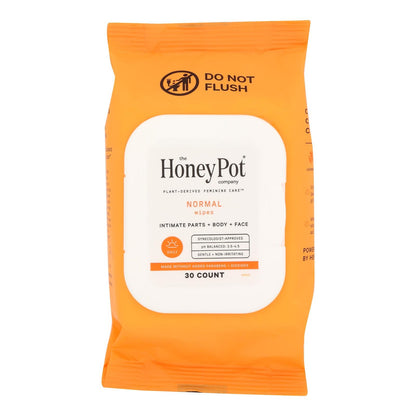 The Honey Pot - Wipes Intimate Normal - EA of 1-30 CT