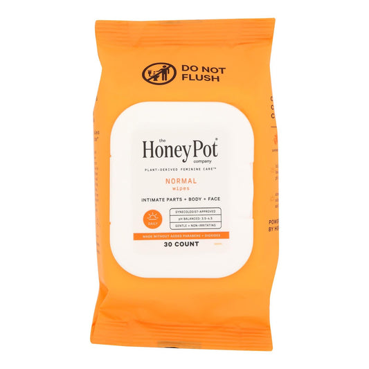 The Honey Pot - Wipes Intimate Normal - EA of 1-30 CT