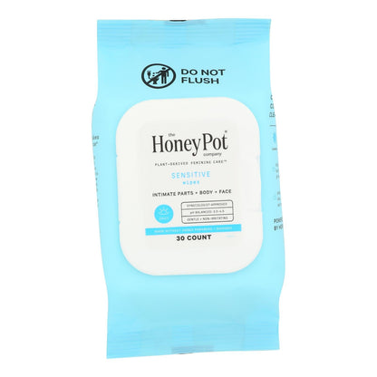 The Honey Pot - Wipes Intimate Sensitive - EA of 1-30 CT